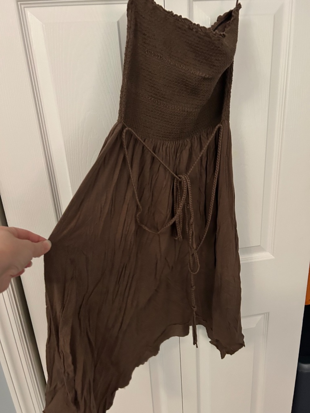 Express Brown Strapless Dress - Medium - Picture 2 of 5